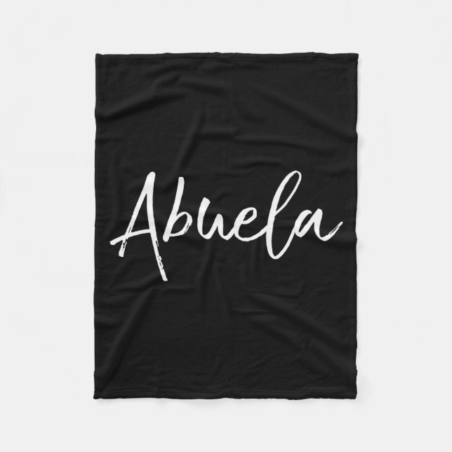 Manta Polar Grandma Gift In Spanish New Grandmother En Epañol  (Anverso)