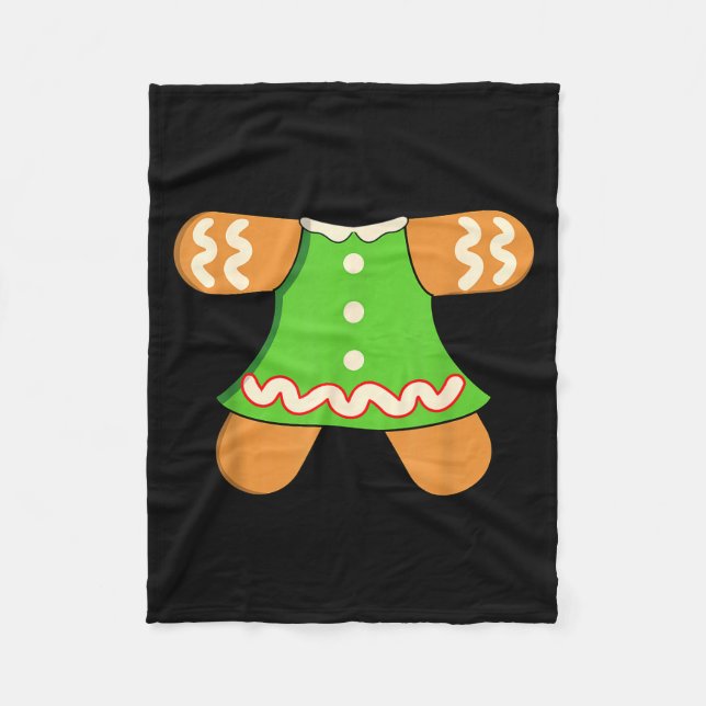 Manta Polar Grandma Gingerbread Man Costume Matching Christmas (Anverso)