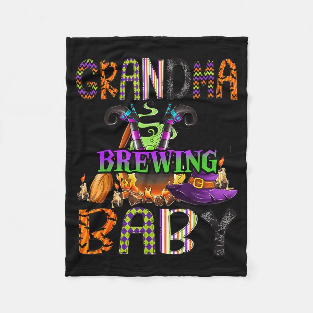 Manta Polar Grandma Of Brewing Baby Halloween One Soky Grandma (Anverso)