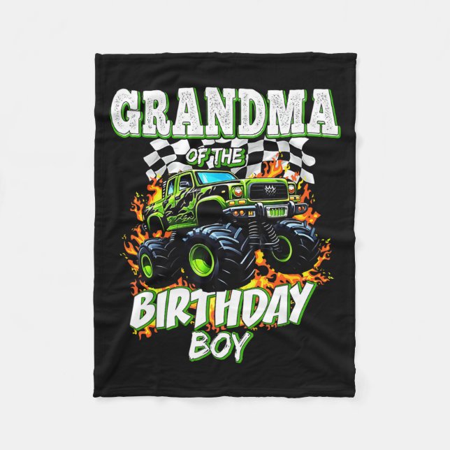 Manta Polar Grandma Of The Birthday Boy Monster Truck Birthday (Anverso)