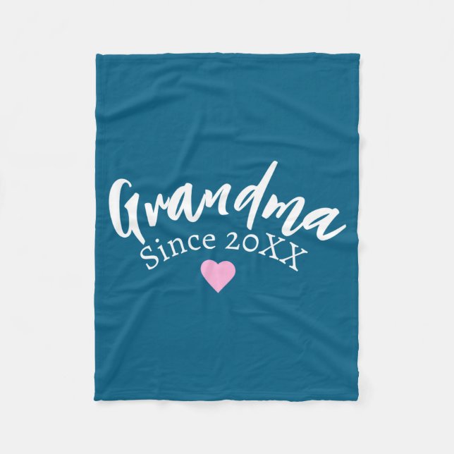 Manta Polar Grandma Since Year New Grandmother Gift _1  (Anverso)