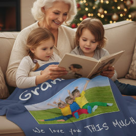 Manta Polar Grandma We Love You This Much Photo Christmas Gift