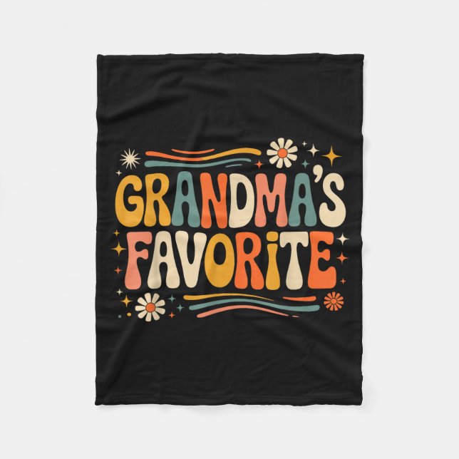 Manta Polar Grandmas Favorite Funny Grandparent Granhild Vinta (Anverso)