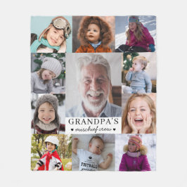 Manta Polar Grandpa's Mischief Crew Photo Collage Keepsake