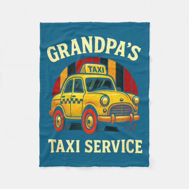 Manta Polar Grandpa's Taxi Service - Funny Cab Driver Quote  (Anverso)