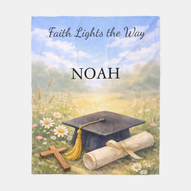 Manta Polar Grandson Graduation Personalized Christian Gift (Anverso)