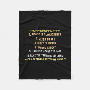 Manta Polar Granja animal de Trump