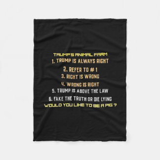 Manta Polar Granja animal de Trump