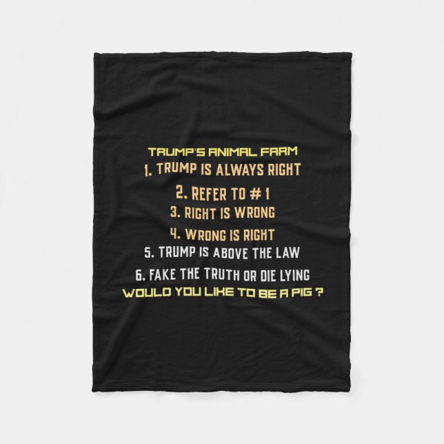 Manta Polar Granja animal de Trump (Anverso)
