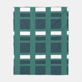 Manta Polar Granja de contramaestre azul blanco verde azulado