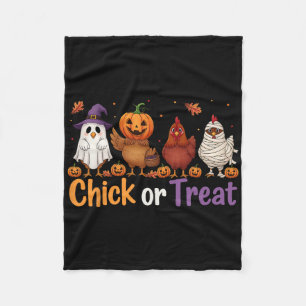 Manta Polar Granja De Pollos De Halloween De Bruja O Trata