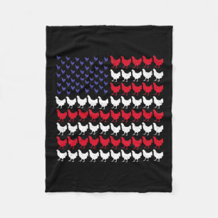 Manta Polar Granjeros Patrióticos 4 De Julio Bandera Americana