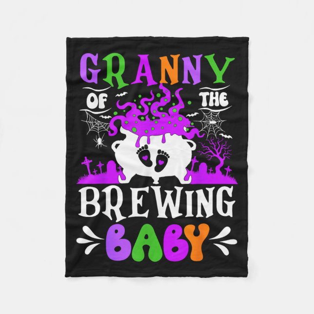 Manta Polar Granny Of The Brewing Baby Grandma To Be Halloween (Anverso)
