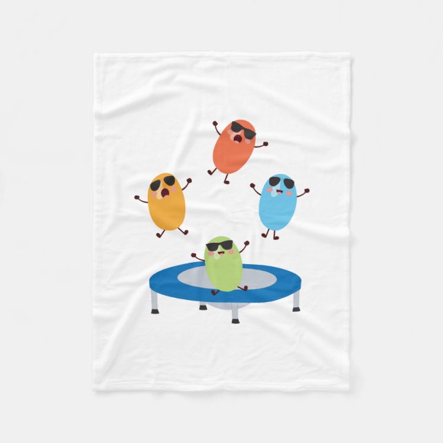 Manta Polar Granos de caña de jugo con gafas de sol (Anverso)