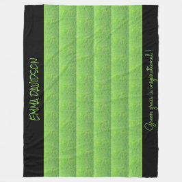 Manta Polar Grasa verde dulce elegante y elegante