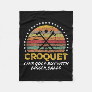 Manta Polar Gratuito Chiste Croquet Gran Cita Gráfico