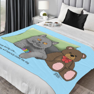 Manta Polar Gray Cat Teddy Bear