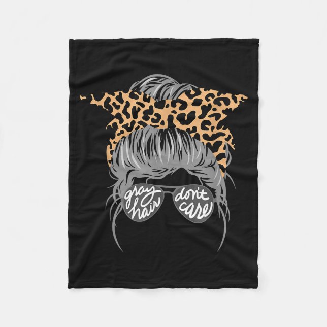 Manta Polar Gray Hair Don’t Care Messy Bun  (Anverso)