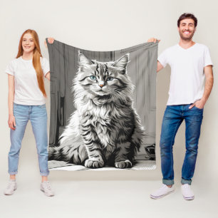 Manta Polar Gray Tabby Cat
