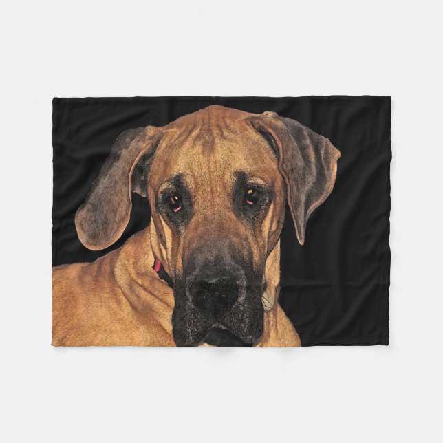 Manta Polar Great Dane Fleece Blanket (Frente (Horizontal))