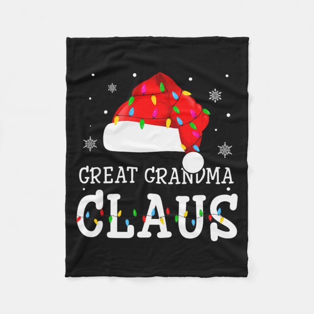Manta Polar Great Grandma Claus Cool Holiday Matching Pajamas  (Anverso)