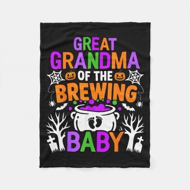 Manta Polar Great Grandma Of The Brewing Baby Halloween Costum (Anverso)