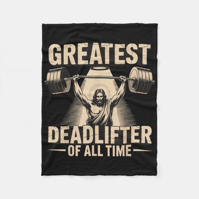 Manta Polar Greatest Deadlifter Of All Time Jesus  (Anverso)