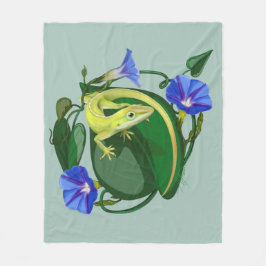 Manta Polar Green Anole with Morning Glory 