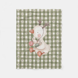 Manta Polar Green Baby Fleece Blanket con personajes de Navida