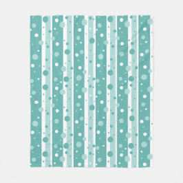 Manta Polar Green Circle Pattern Blanket