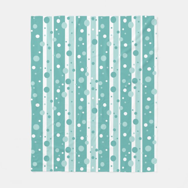 Manta Polar Green Circle Pattern Blanket (Anverso)