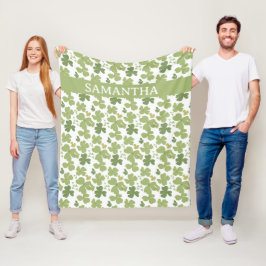 Manta Polar Green Cloverleaf St Patrick Day Custom Name