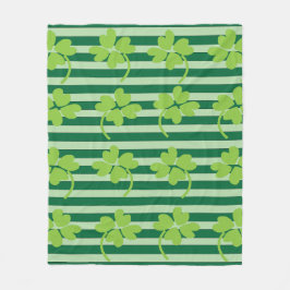 Manta Polar Green Four Leaf Clover Shamrock St Patrons Day