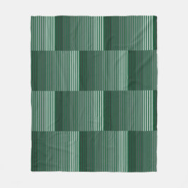 Manta Polar Green, Gray, Black, White Stripes