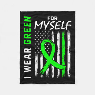 Manta Polar Green Me Myself Kidney Enfermedad Cerebral Parális