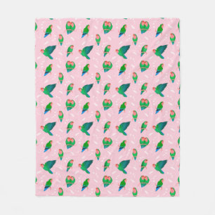 Manta Polar Green Peach Facer Lovebird