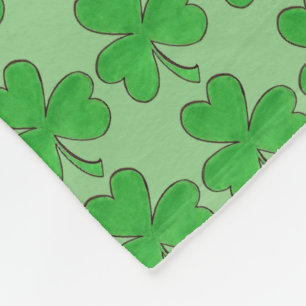 Manta Polar Green Shamrock Clover Lucky St. Patrick
