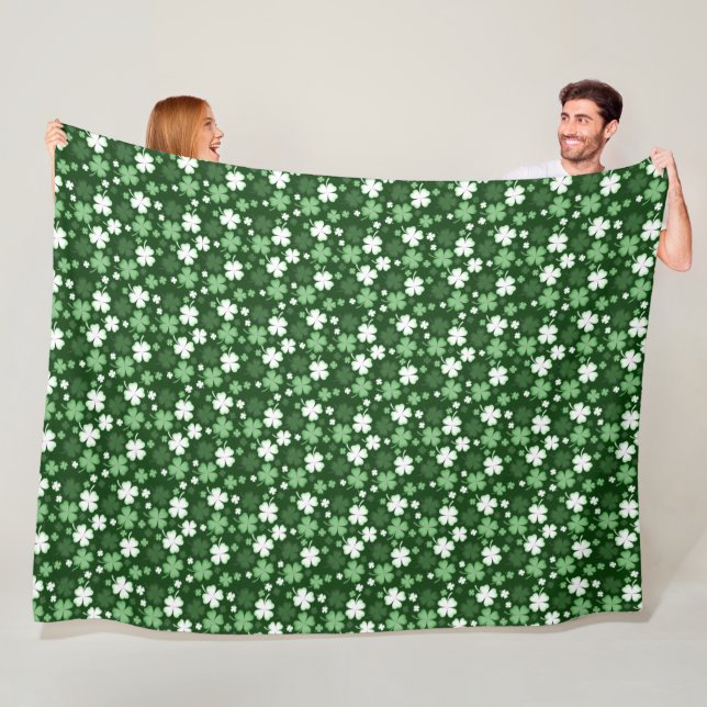 Manta Polar Green Shamrock, Día de San Patricio (In situ)