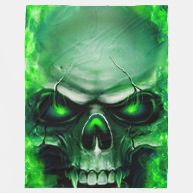 MANTA POLAR GREEN SKULL (Anverso)