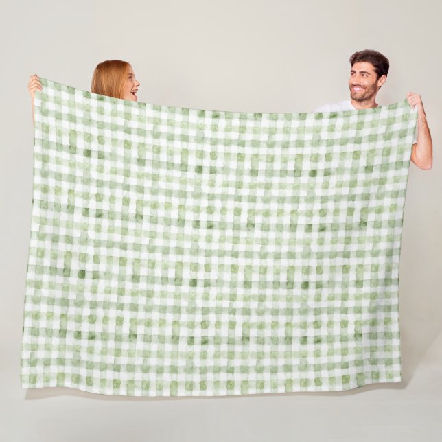 Manta Polar Green White Plaid   (In situ)