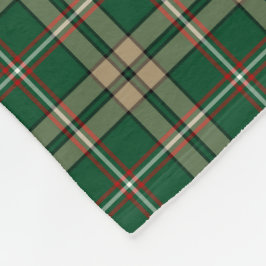 Manta Polar Green y Tan Plaid O'Neill Tartan