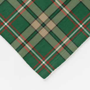 Manta Polar Green y Tan Plaid O'Neill Tartan