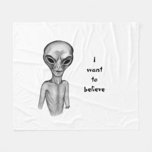 Manta Polar Grey Alien , quiero creer