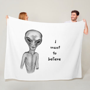 Manta Polar Grey Alien , quiero creer