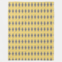 Manta Polar Grey diamond motif on yellow design