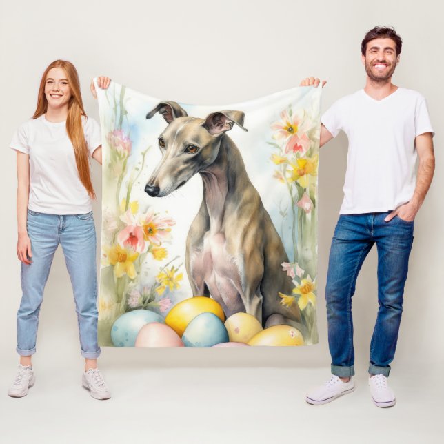Manta Polar Greyhound con huevos de Pascua (In situ)