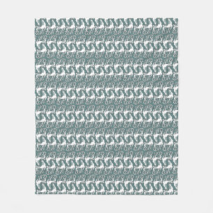 Manta Polar Greyhounds de Art Nouveau