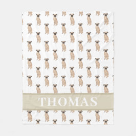 Manta Polar Griffon de Bruselas personalizado