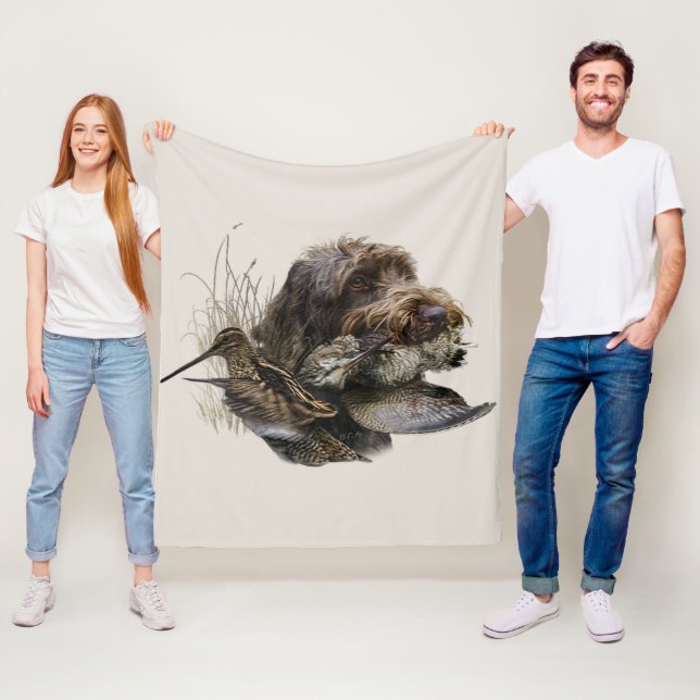 Manta Polar Griffon de punta alambrada, caza de Woodcock (In situ)