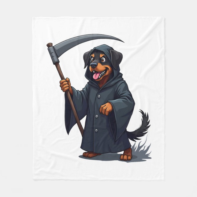 Manta Polar Grim Reaper Rottweiler Dog (Anverso)